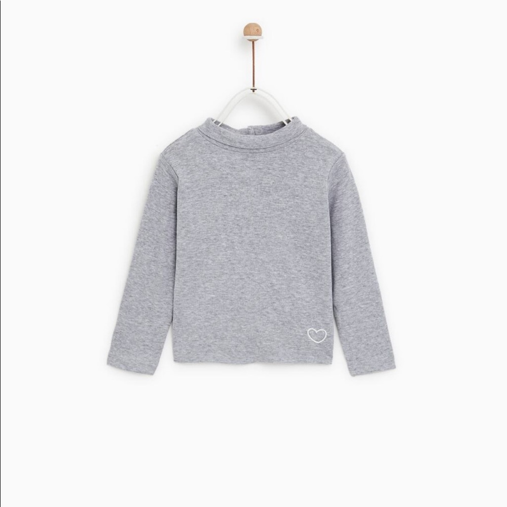 Zara mock neck long sleeve t-shirt size 2T